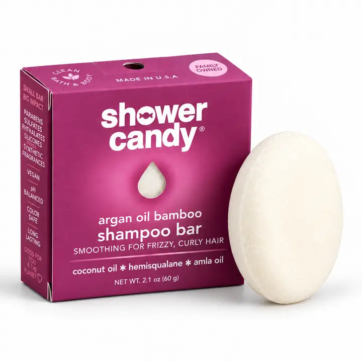 Shower Candy Argan Oil Bamboo Shampoo Bar For Curly Hair – Rachelle ...
