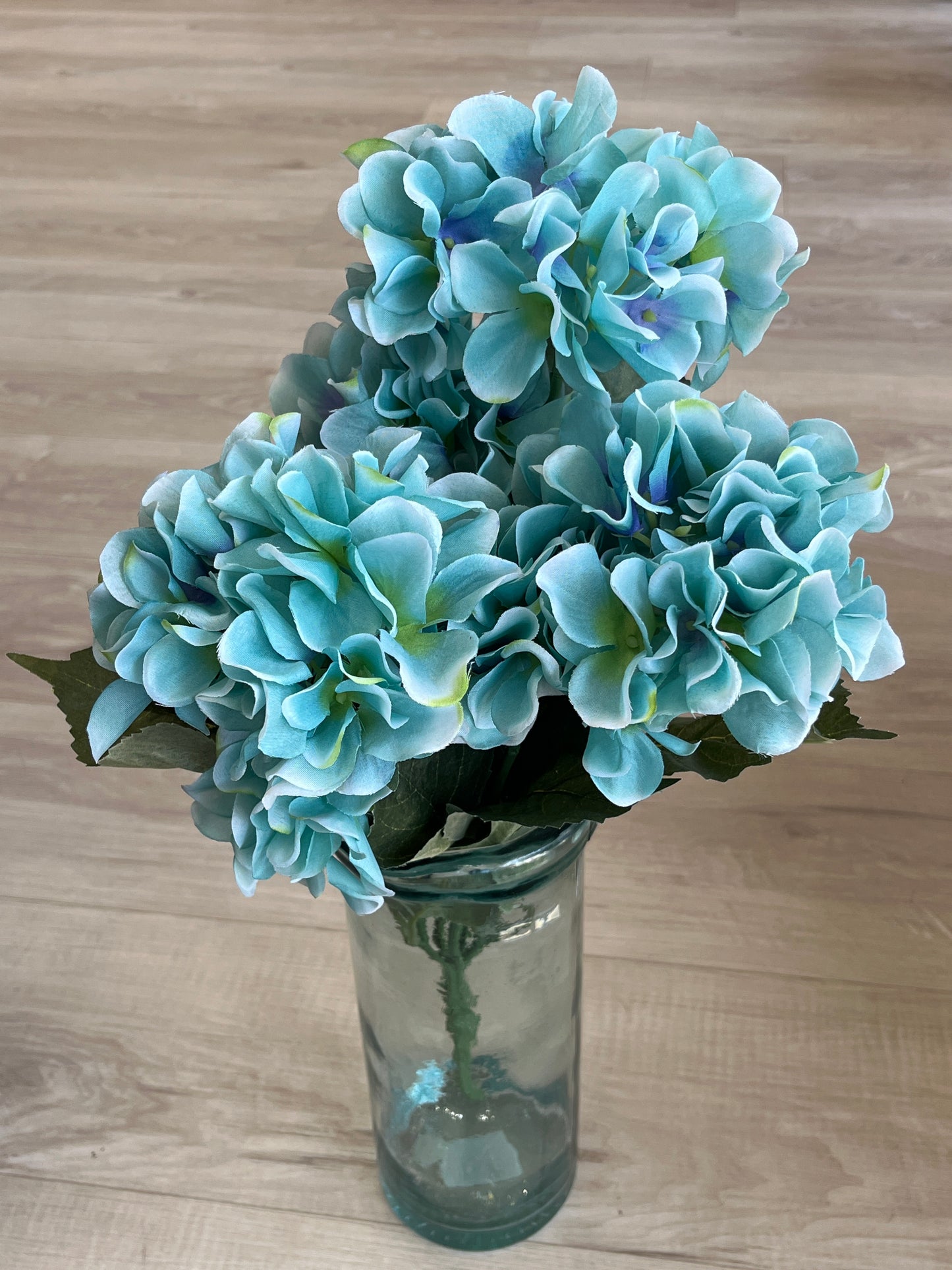 Teal Hydrangea Bush Pick 21”