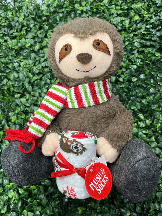 Plush Sloth With Socks