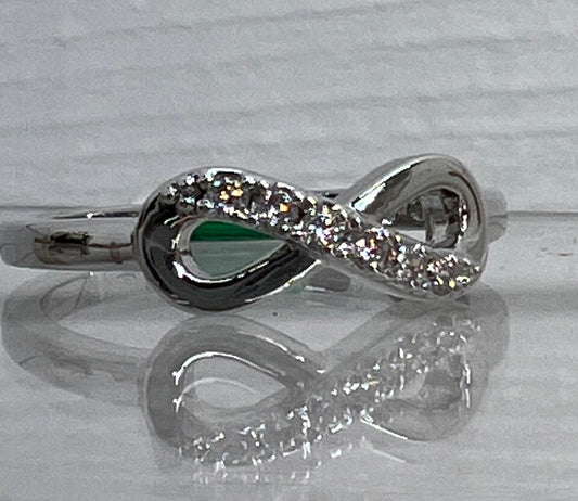 R.S. Covenant Silver Infinity Cubic Zirconia Ring Style 953
