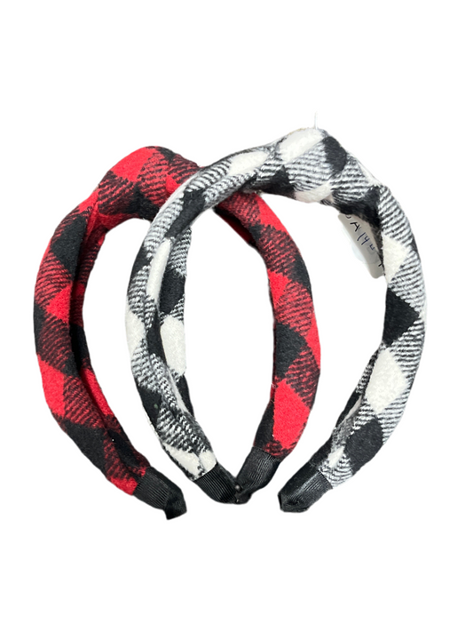 Buffalo Check Knot Headband