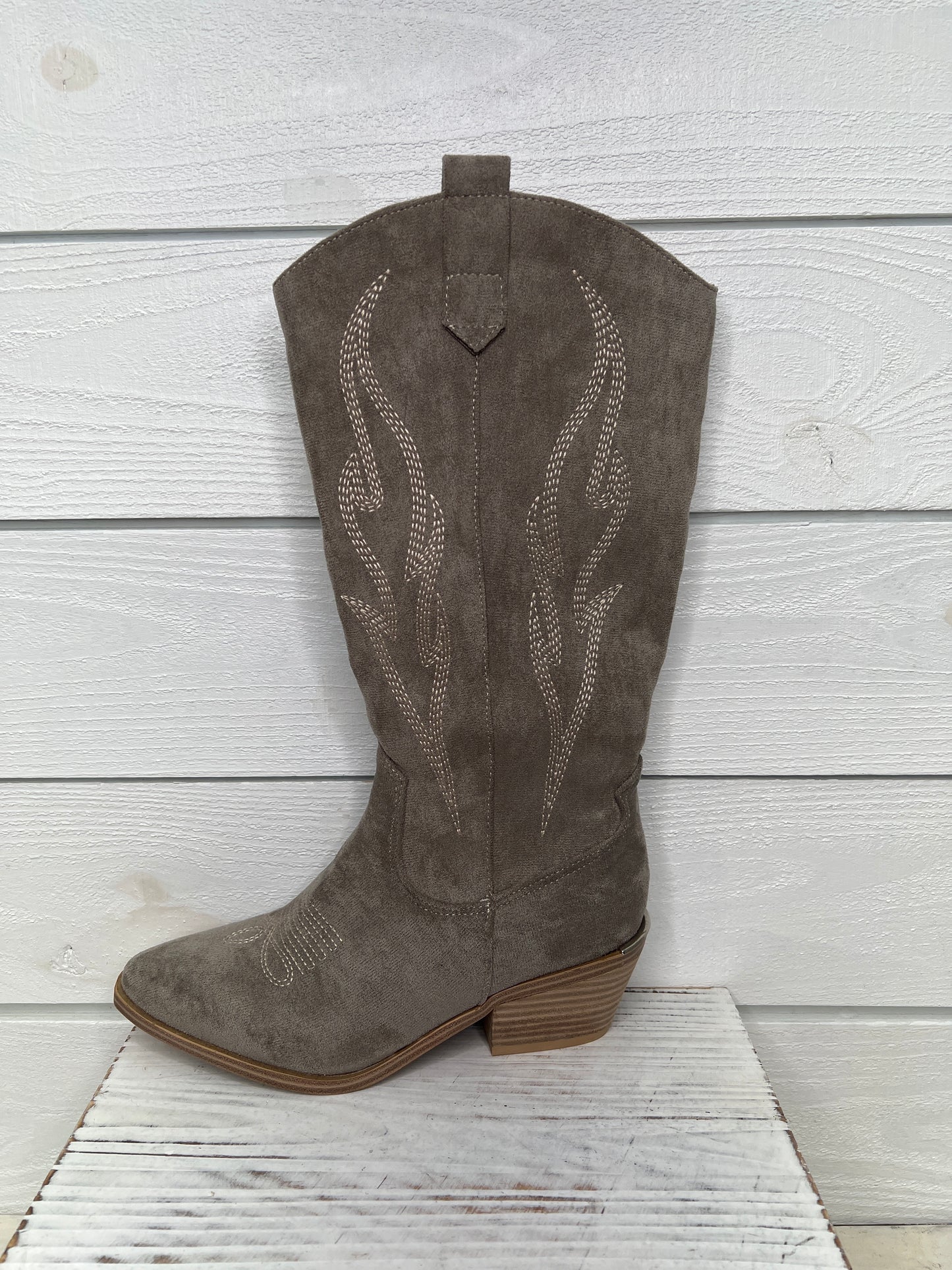 Corky's Light Grey Faux Suede Headliner Boots