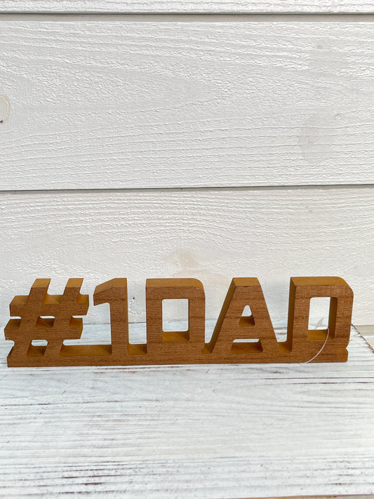 Wooden Dad Tabletop Sign