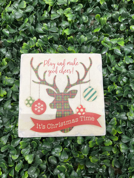 Christmas Play Stone Coaster