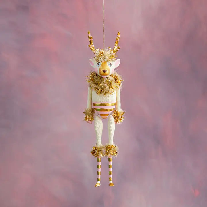 Glitterville Gold & Blush La Renne Figure