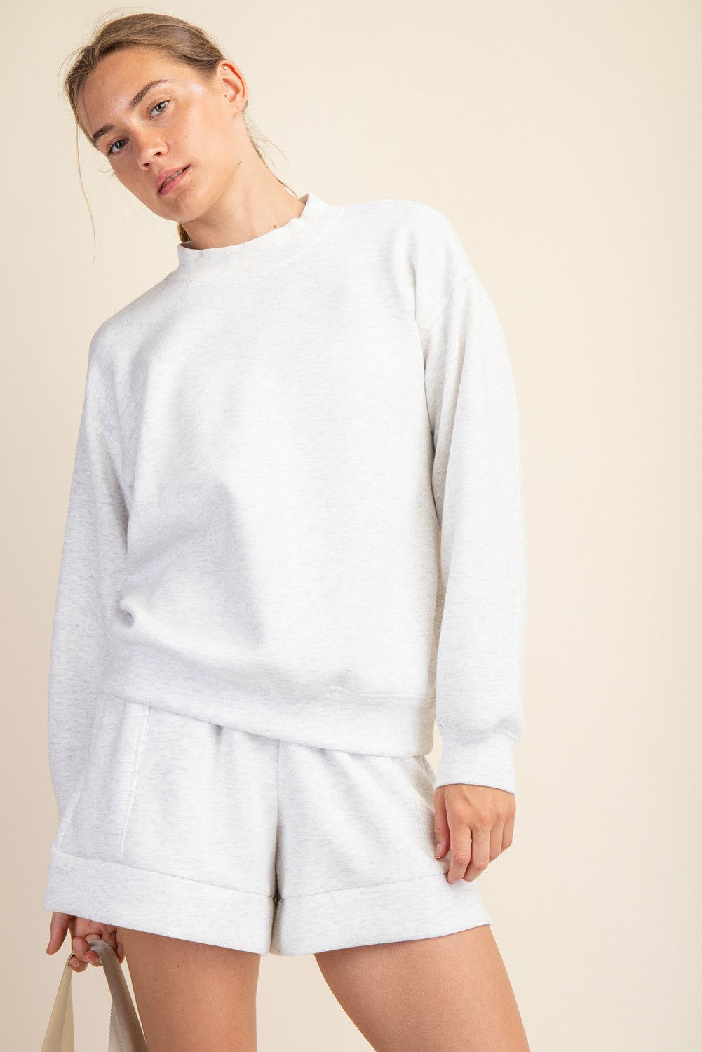 Rae Mode Modal Scuba Mock Neck Pullover