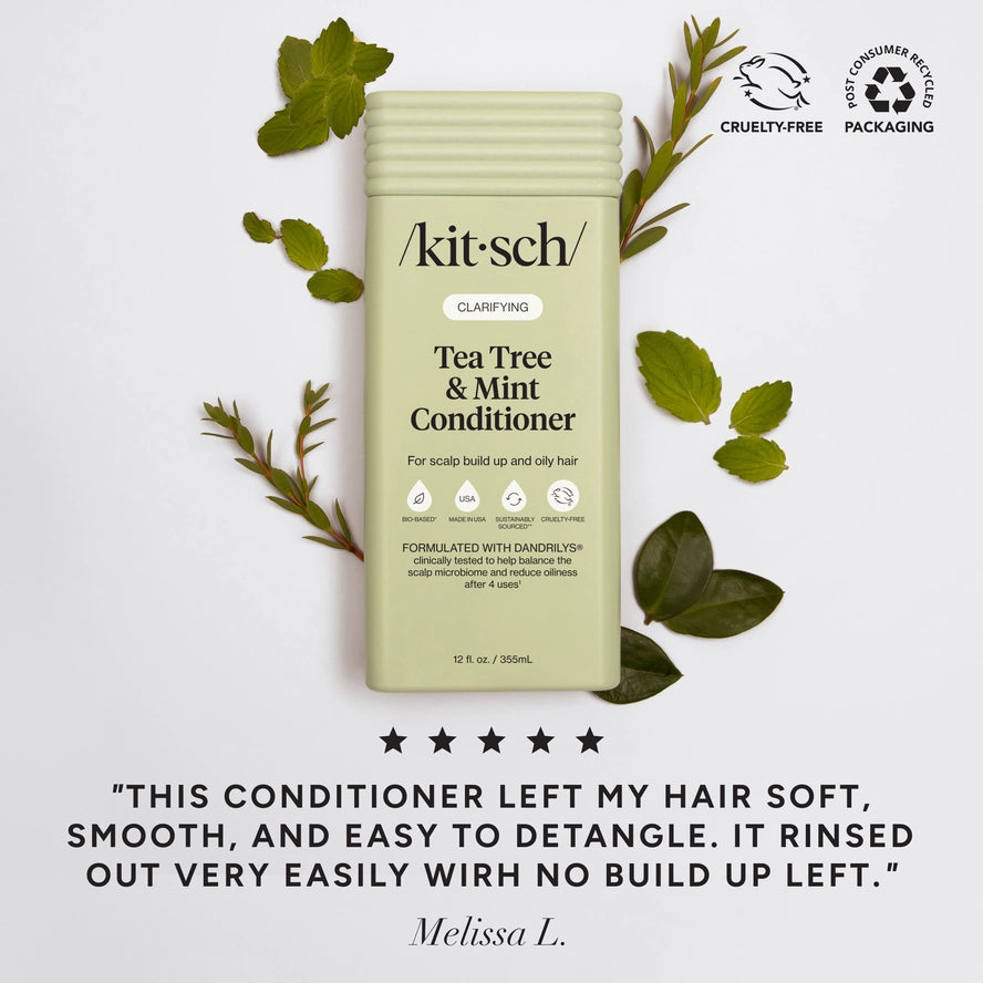 Kitsch Clarifying Tea Tree & Mint Shampoo & Conditioner