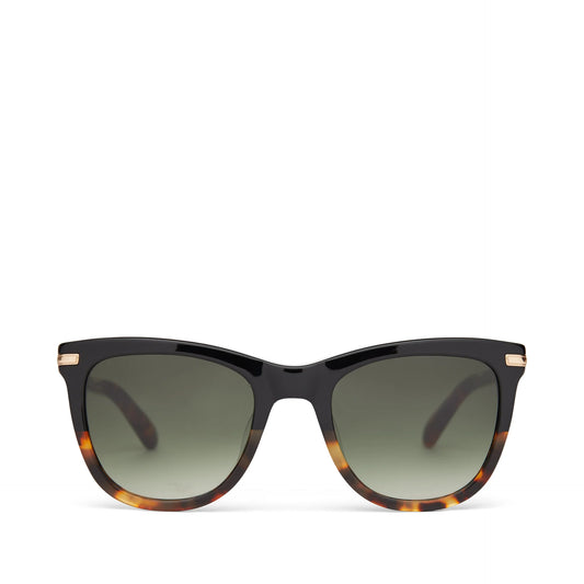TOMS Victoria Sunglasses- Black Tortoise Fade/Shiny Gold