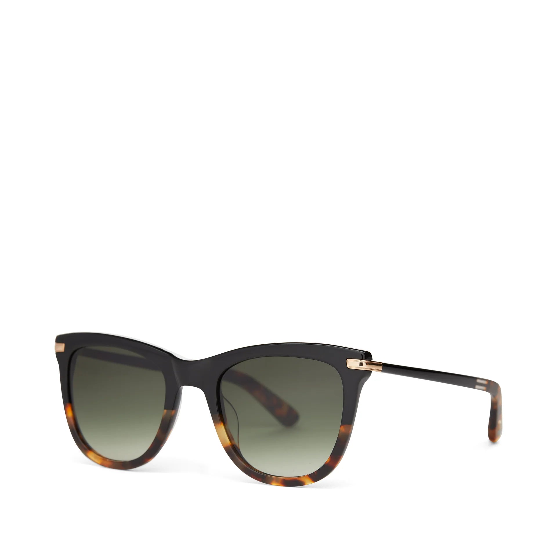 TOMS Victoria Sunglasses- Black Tortoise Fade/Shiny Gold