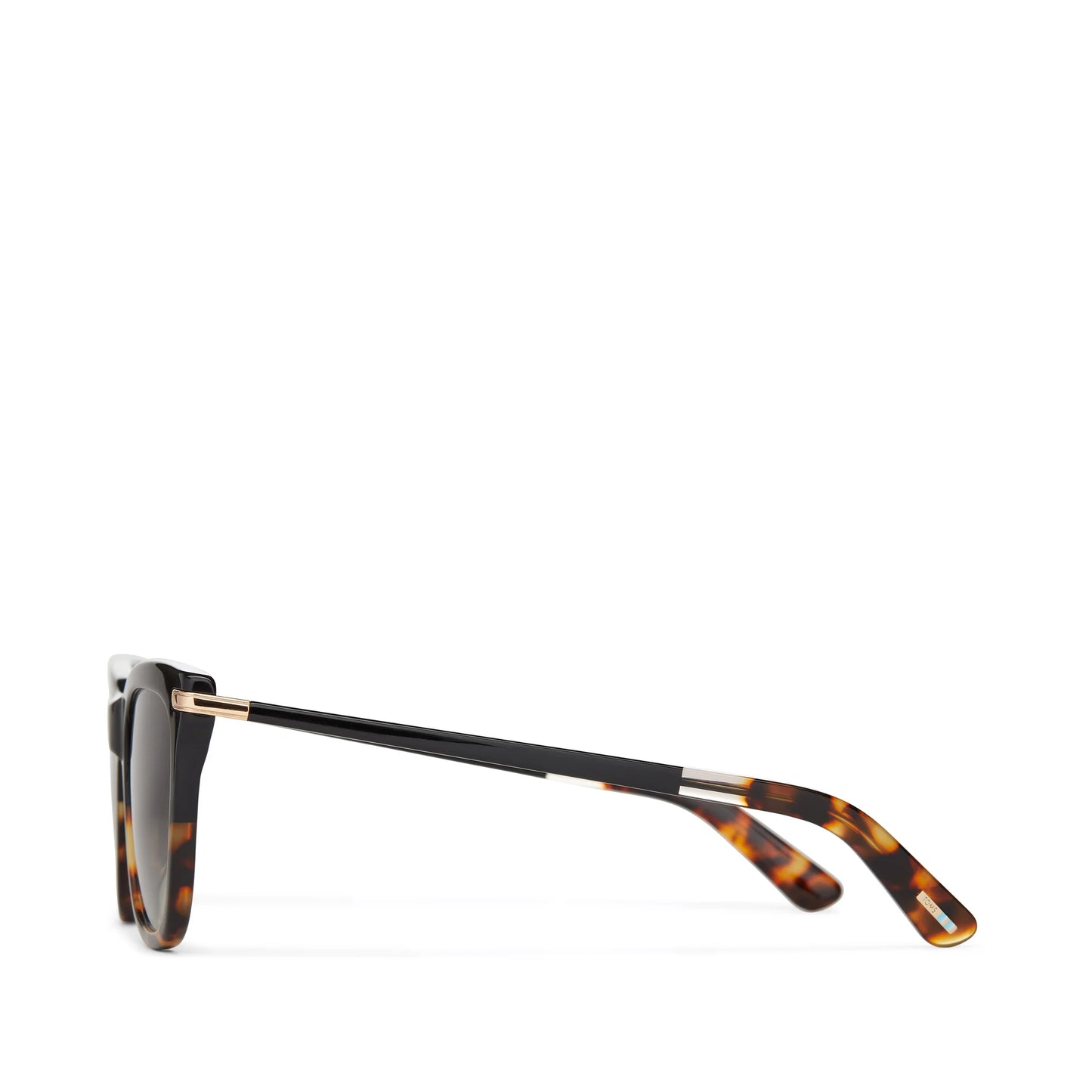 TOMS Victoria Sunglasses- Black Tortoise Fade/Shiny Gold