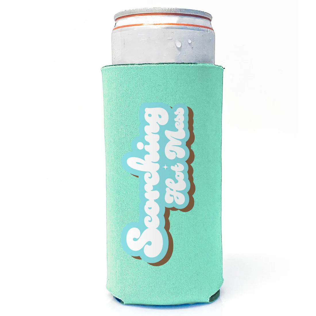 Slim Can Drink Koozie-Scorching Hot Mess
