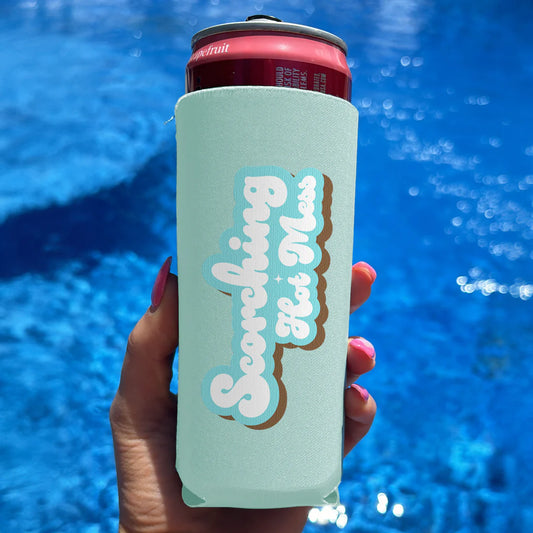 Slim Can Drink Koozie-Scorching Hot Mess