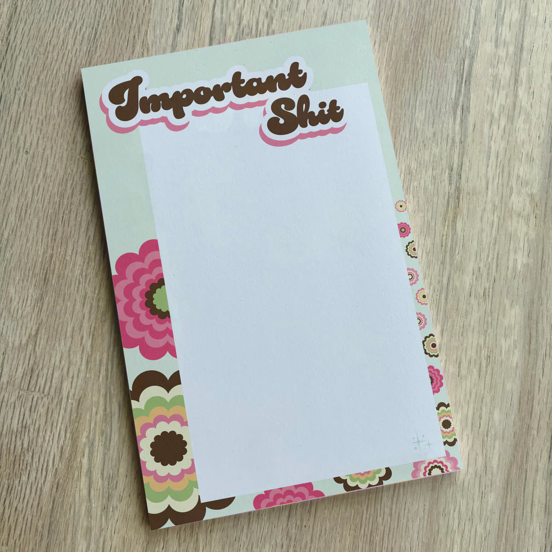 Important Shit - Funny Trendy Notepad