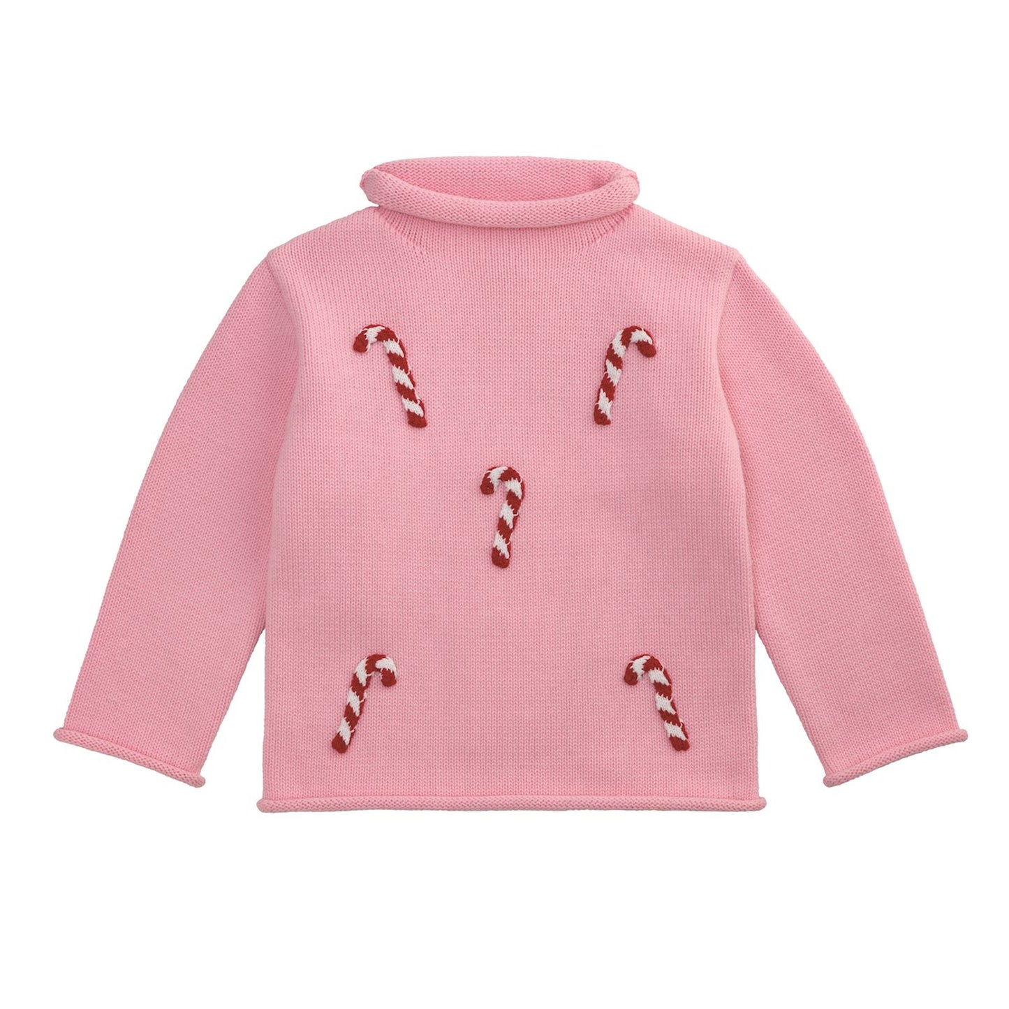 Mud Pie Children's Candy Cane Rollneck Sweater