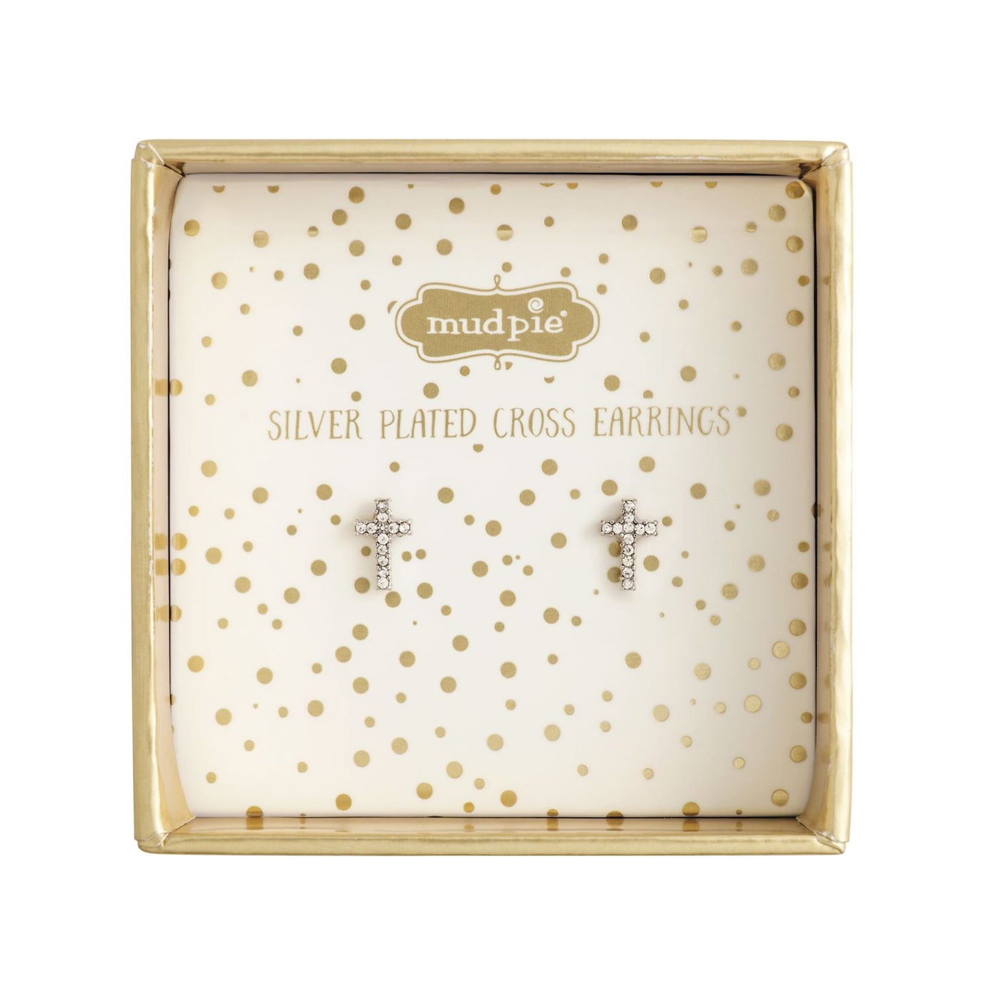 Mud Pie Cross Stud Earrings