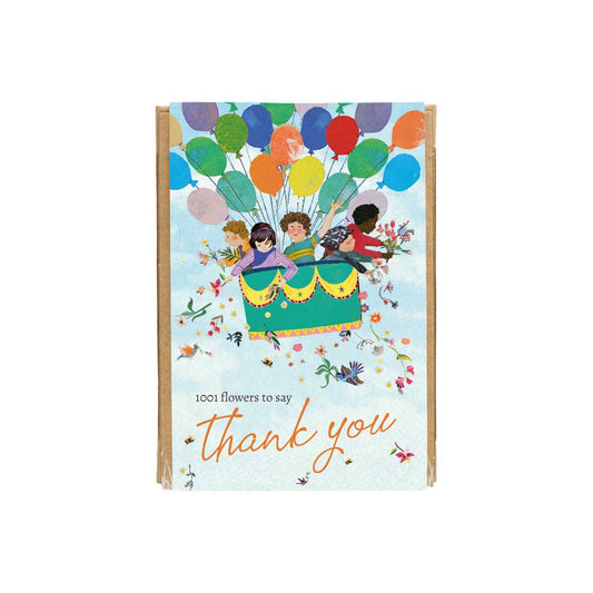 Buzzy Seeds Wildflower Seed Ball Mini Gift Box | Thank You