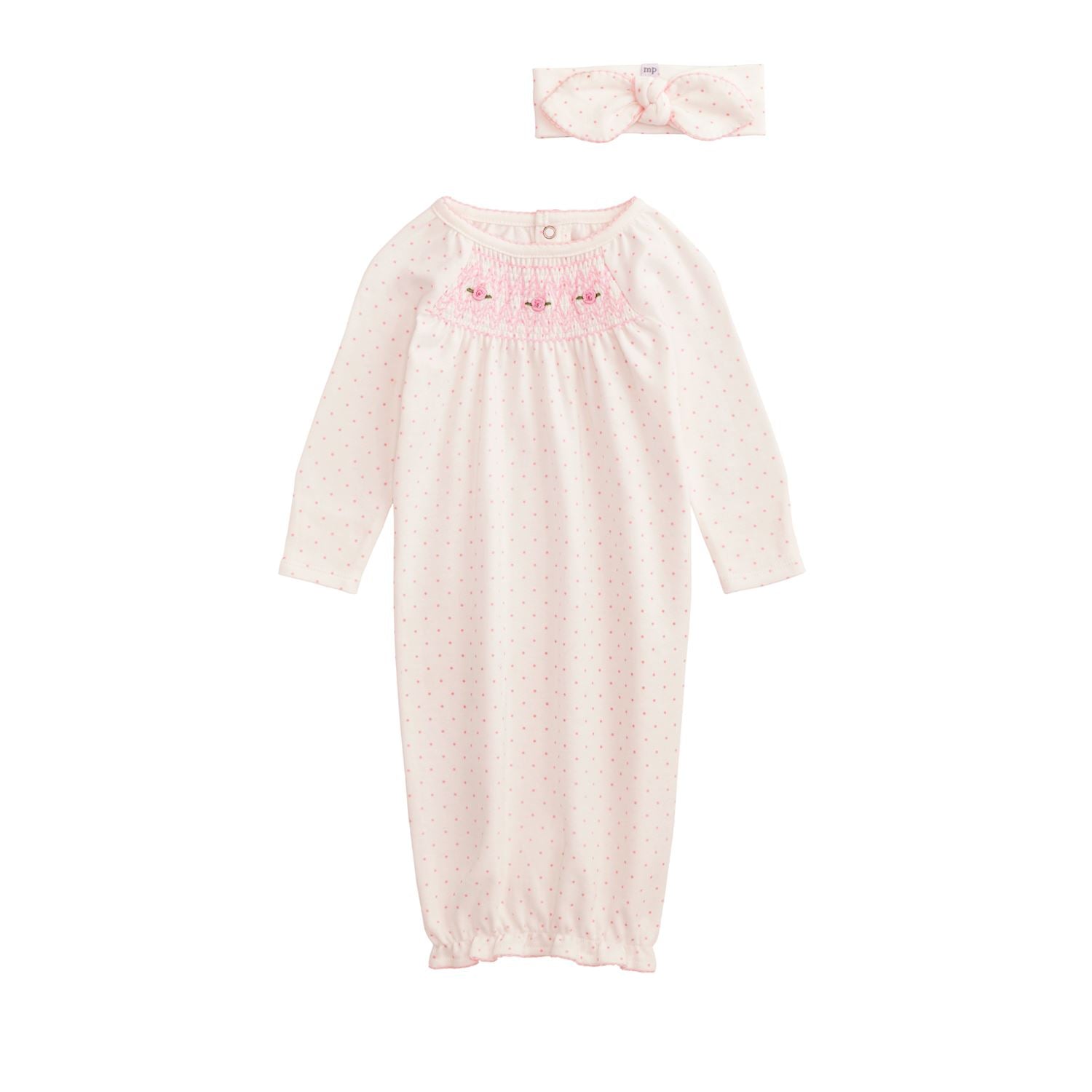 Mud pie Ivory Dot Take-Me-Home Newborn Set