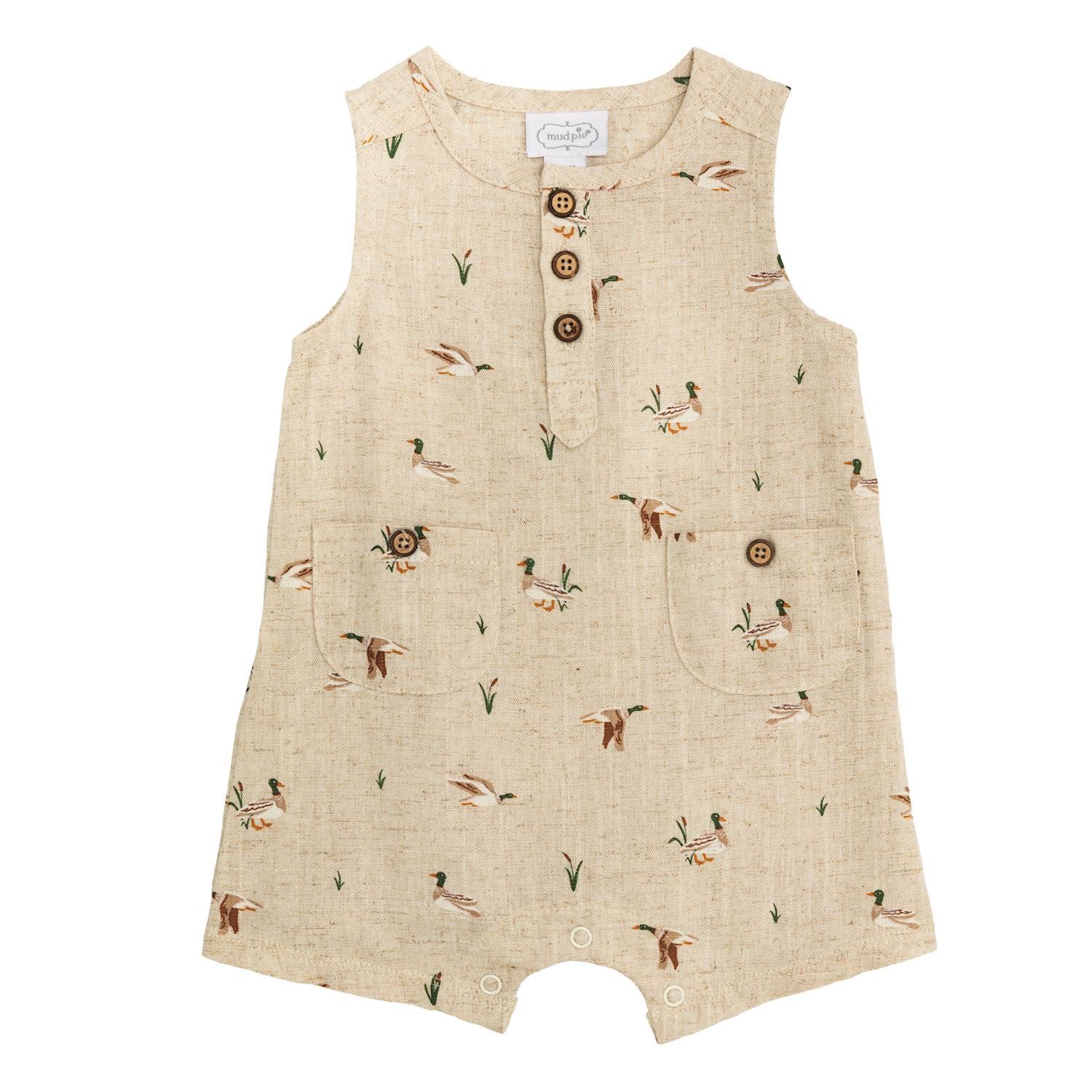 Mud Pie Duck Romper 0-3 Months