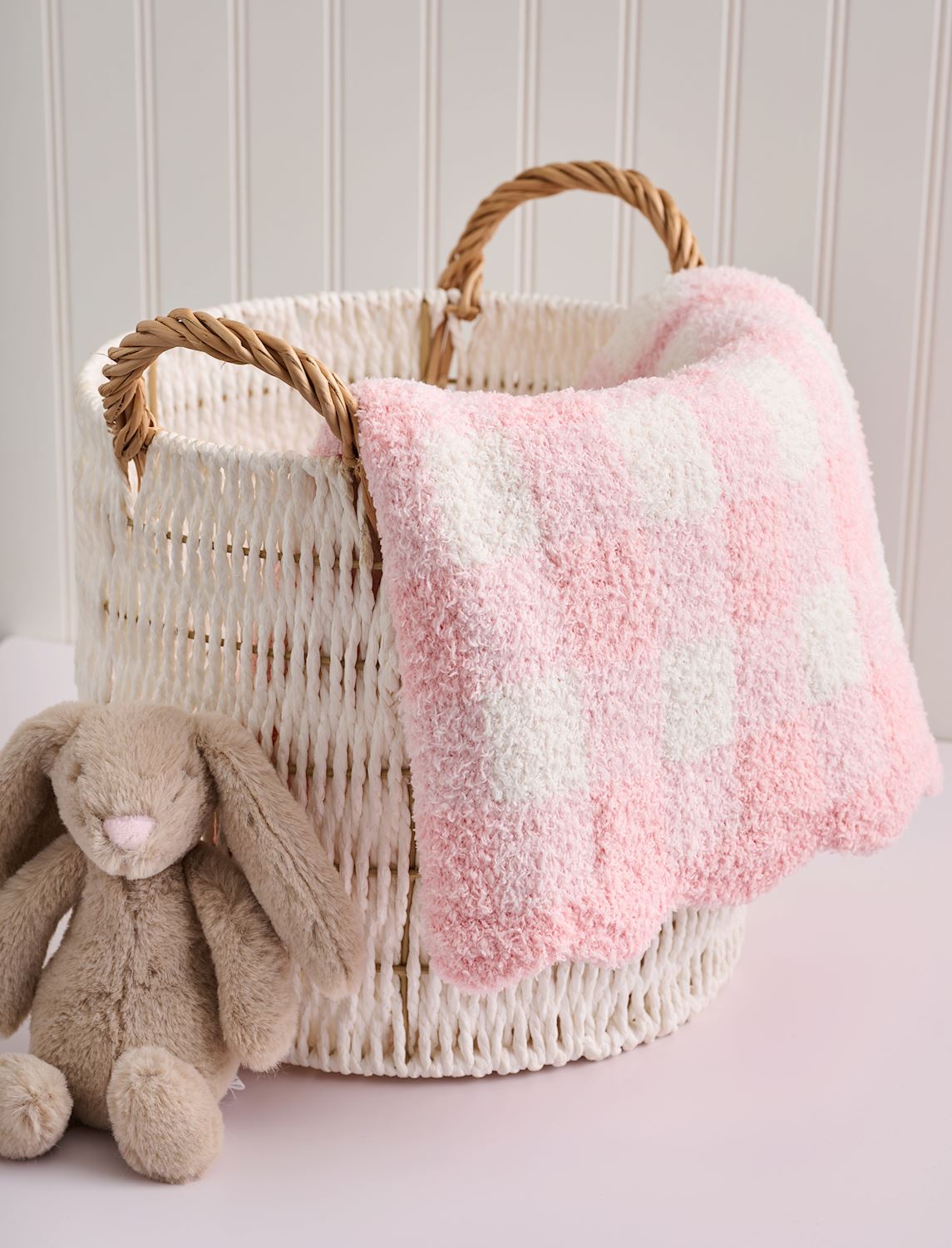 Mud Pie Gingham Chenille Blanket
