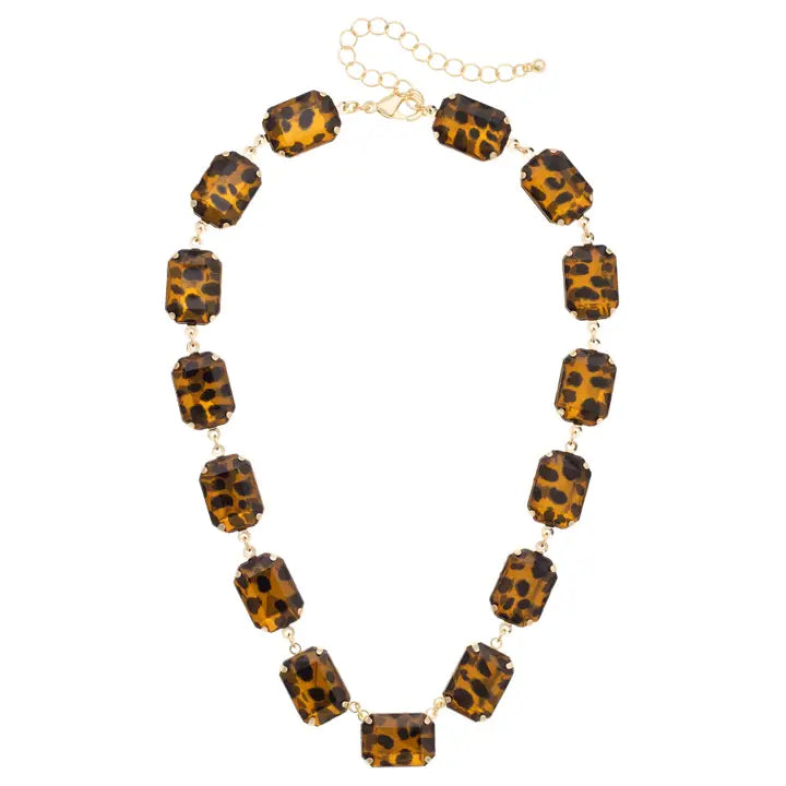 Canvas Bianca Linked Collar Necklace in Tortoise