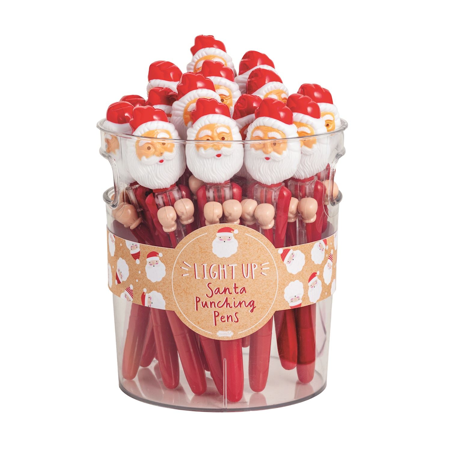 Mud Pie Santa Light-Up Punching Pens