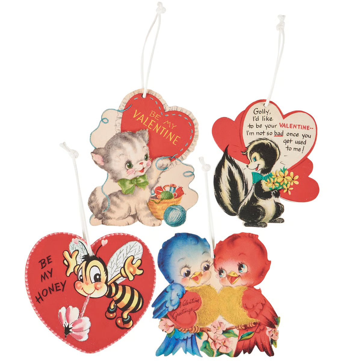 Vintage Valentine Ornaments