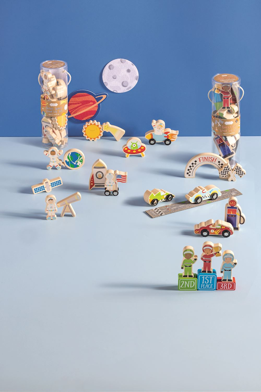 Mud Pie Outer Space Wood Toy Set