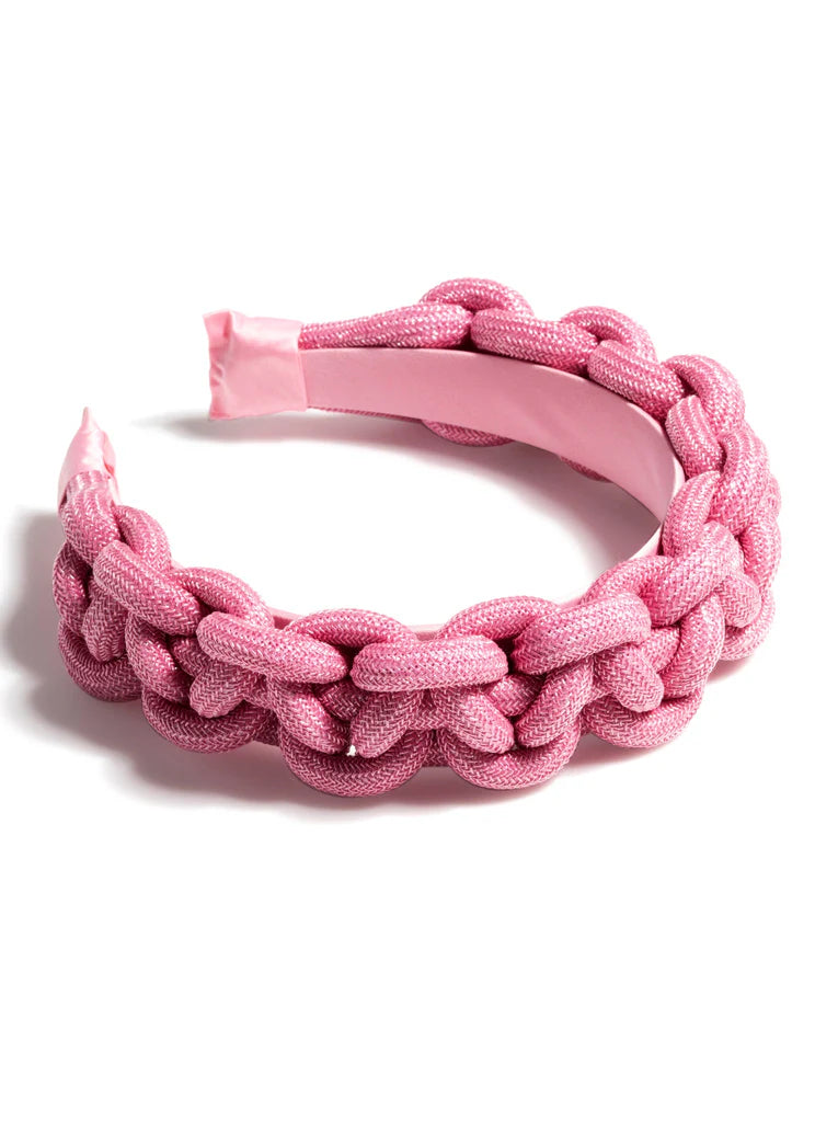 Pink Braided Headband