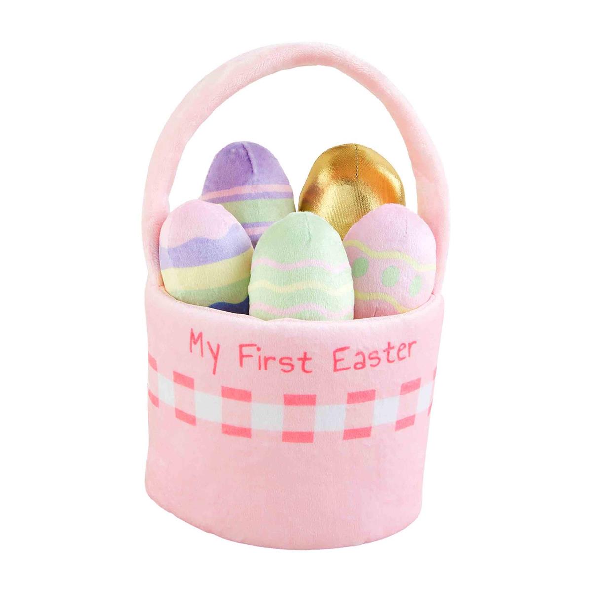 Mud Pie Easter Basket Plush Set