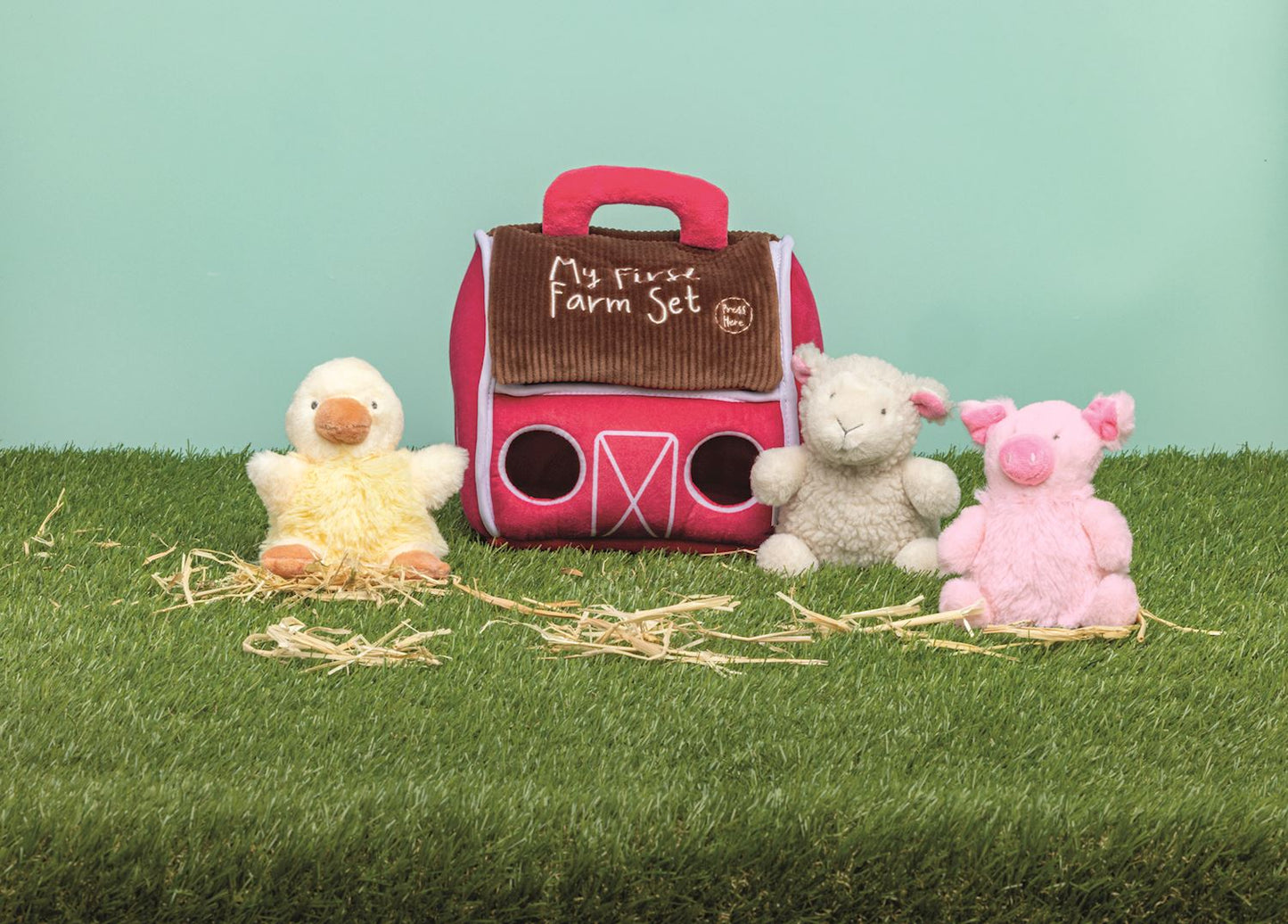 Mud Pie My First Farm Plush Set