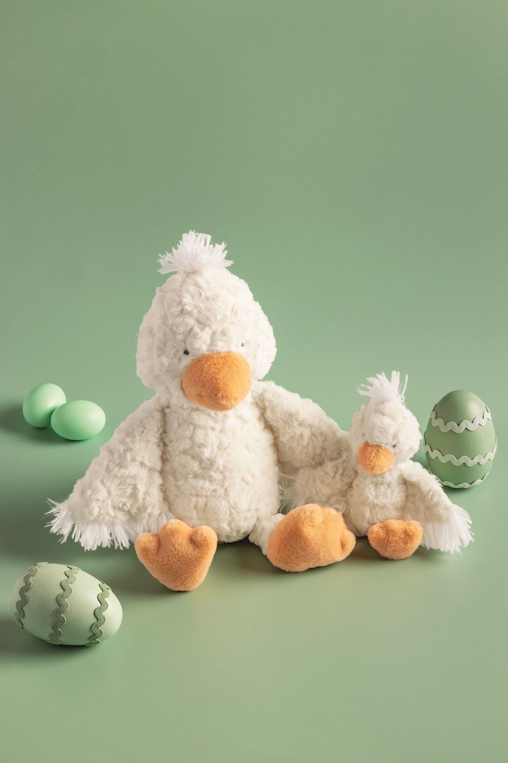 Mud Pie Mama & Baby Duck Plush Set Easter