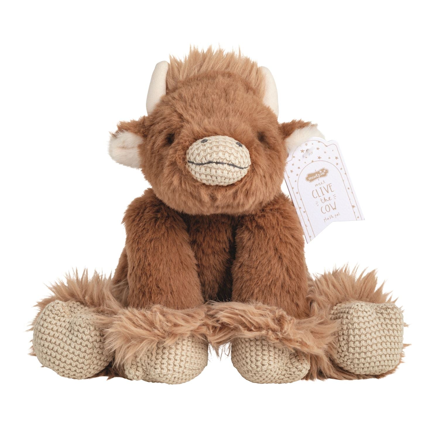 Mud Pie Clive The Cow Plush Pal