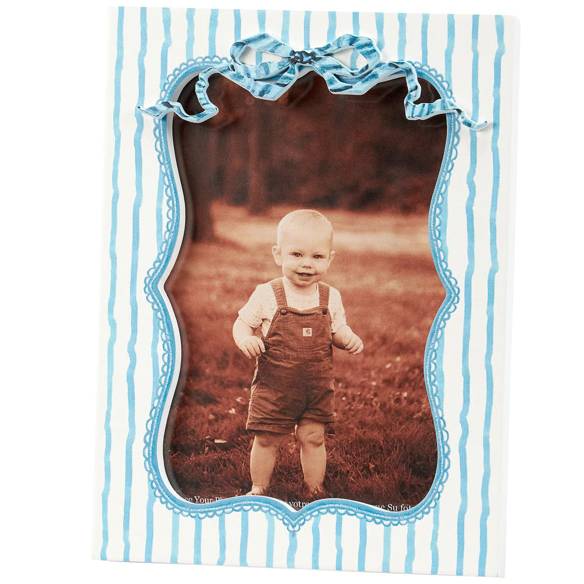 Blue Stripe Photo Frame