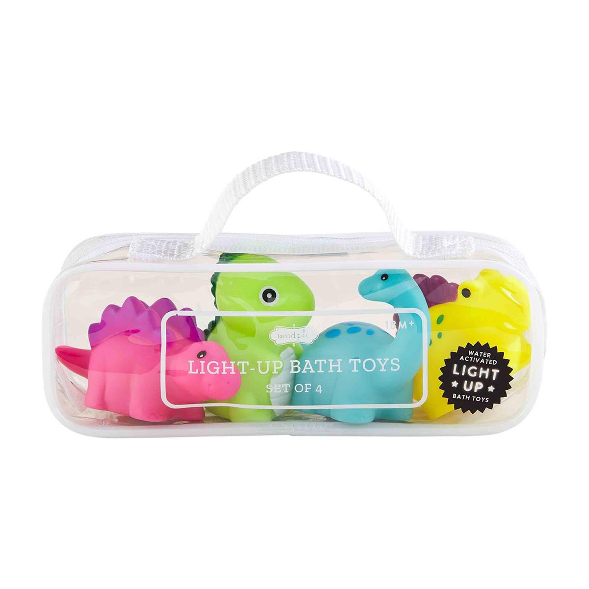 Mud Pie Dino Light-Up Bath Toy Set