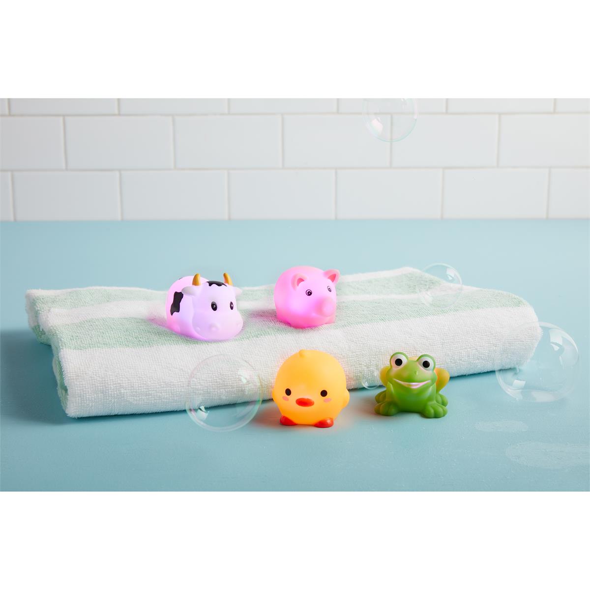Mud Pie Farm Light-Up Bath Toy Set