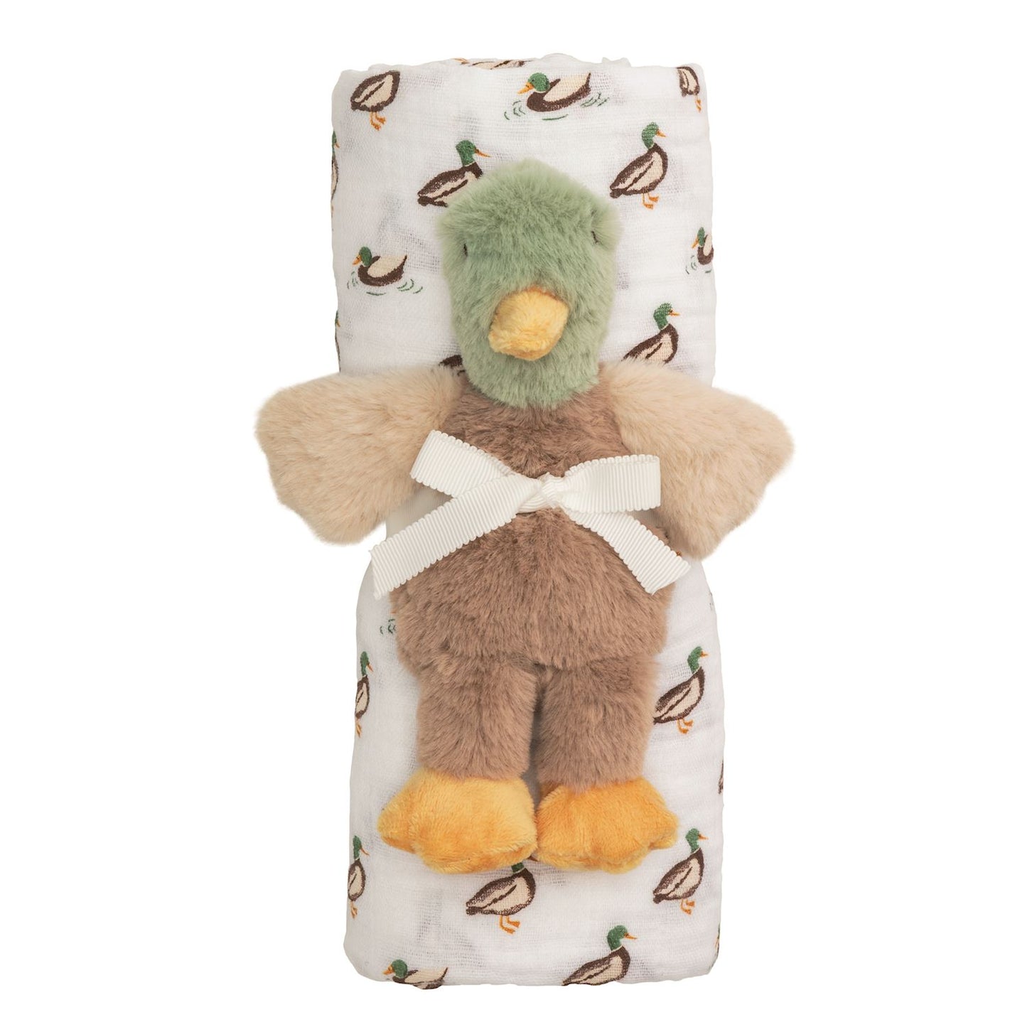 Mud Pie Swaddle & Rattle Set