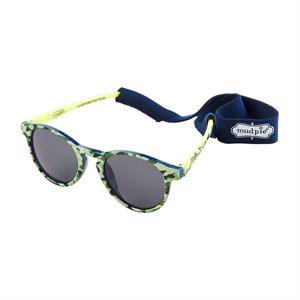 Mud Pie Toddler Boys Sunglasses a & Strap Set