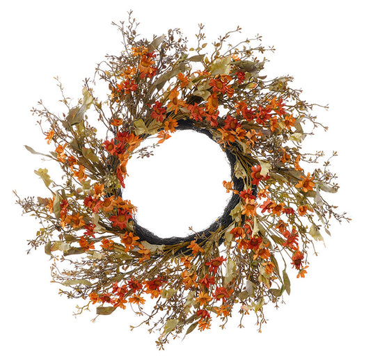 Floral Autumn Flower Wreath