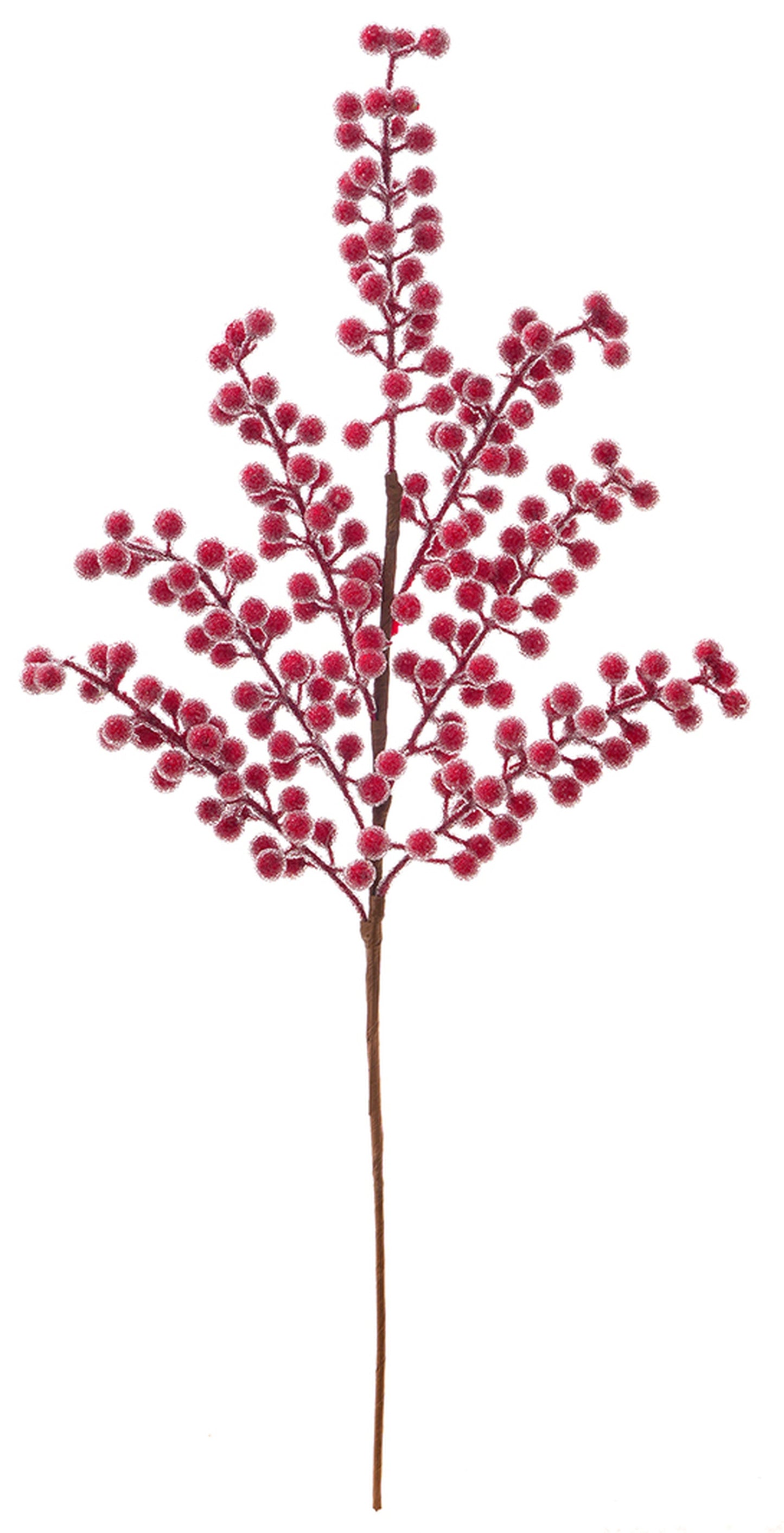 Frosted Red Berry Floral Pick