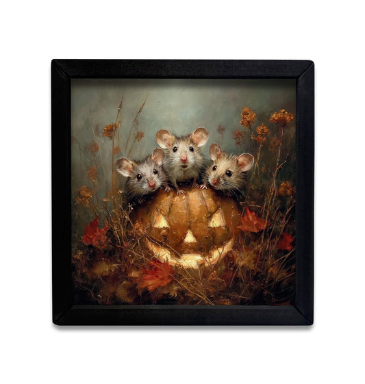 Three Little Mice Box Frame- 12x12