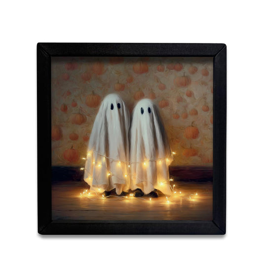 All Tied Up Ghosts Box Frame- 12x12