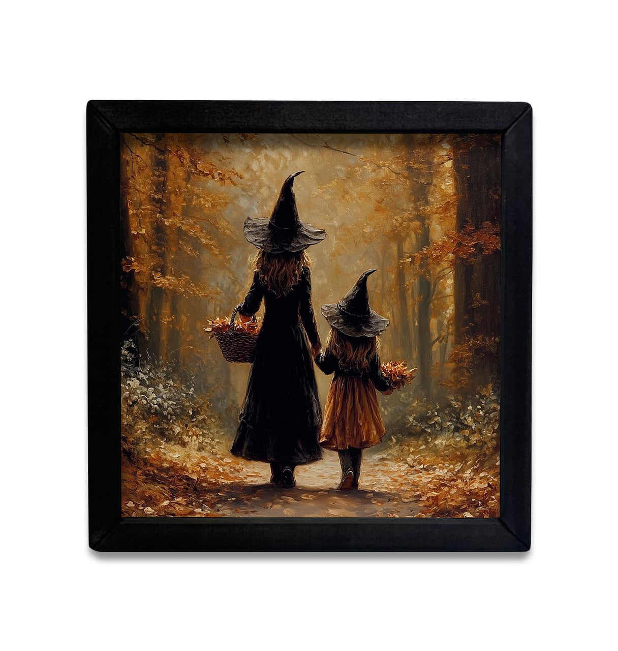 Walking Into October Box Frame- 12x12