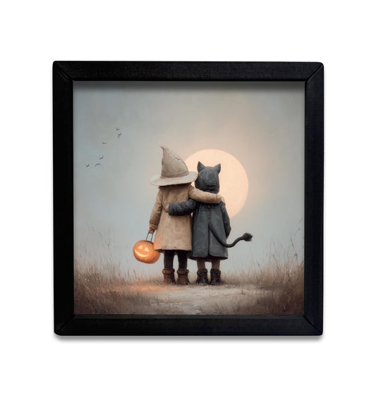 Halloween Moon Box Frame- 12x12
