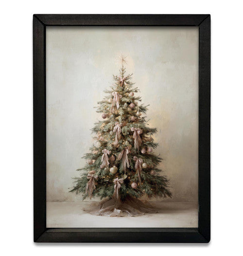 Vintage Christmas Tree Box Frame- 18x24