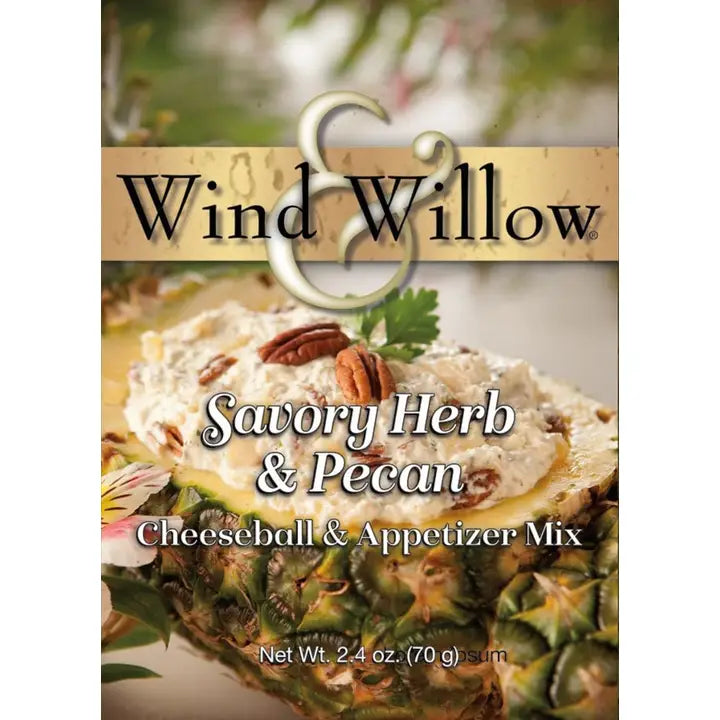 Wind & Willow Savory Herb & Pecan Cheeseball & Appetizer Mix