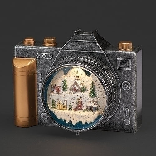 Swirl Camera With Village Scene