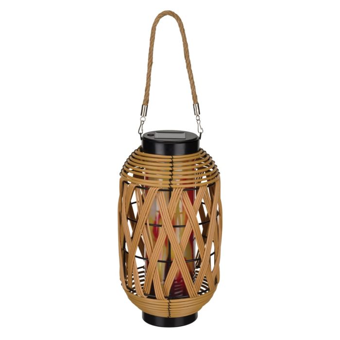 Wicker Solar Lantern - Tubular