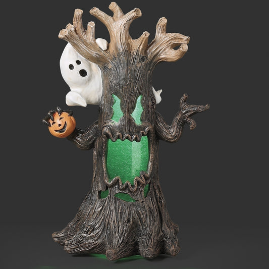 Lighted Swirl Spooky Tree