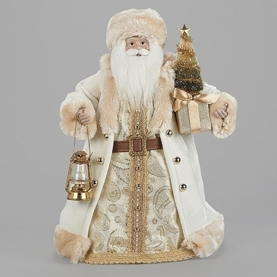 Ivory & Gold Santa Tree Topper