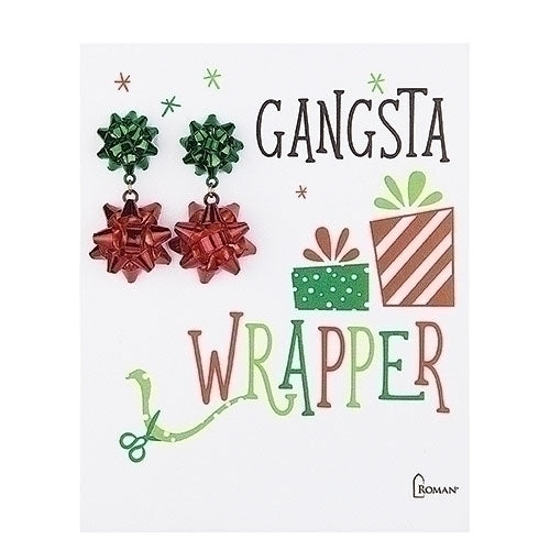 Gangsta Wrapper Bow Earrings
